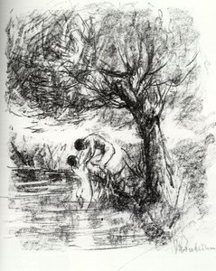 De visser door Max Liebermann